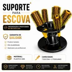 Suporte para Escovas e Tesouras Porta Escovas e Tesouras Barbeiro | Suporte Organizador Profissional