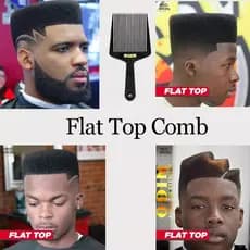 PENTE COM NÍVEL PENTE FLATTOPPER PARA CORTE QUADRADO AFRO PENTE NIVELADOR PENTE PARA CORTE QUADRADO
