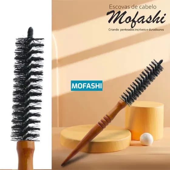 Escova Fina Para Raiz de Cabelo Escova Modeladora Para Cabelo Curto Escova cabelo Para Alisar a Raiz