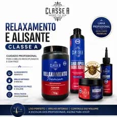 Alisante Classe A Relaxamento Premium Classe A 1Kg Alisante Americano Relaxamento Alisante Fio a Fio