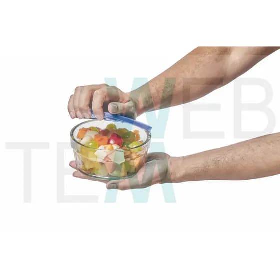 Pote Tigela de Vidro com Tampa Plástica Laguna 750ml Vitazza: Servir, Armazenar Alimentos, Cozinha