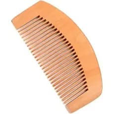 Pente Madeira Bolso Portátil Meia Lua Barba Bigode Barbeiro