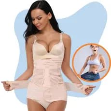 Cinta Compressora Abdominal para Pós-Parto — Suporte e Modelagem