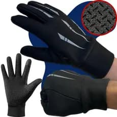 Luva Térmica para Moto com Proteção Antiderrapante Respirável com Touchscreen de Dedo Inteiro