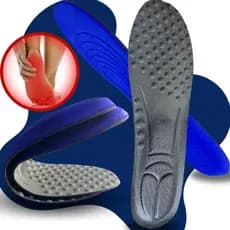 Palmilha Ortopédica Macia Anti Impacto Para Coturno, Tenis E Sapatos