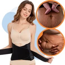 Cinta de Compressão para Barriga Ajustável para Flacidez, Diástase e Pós-Parto