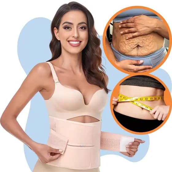 Cinta Compressora Modeladora para Diástase e Suporte da Lombar