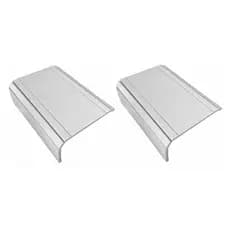 Kit 02un Esteiras Bandeja Flexível P/ Braço Sofá Branco