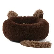 cama caminha pet orelhinha felpudo antialérgico enchimento fibra tamanho GG  1M x 1m