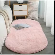 Passadeira oval 1,50m x 50cm tapete antialérgica antiderrapante, não solta pelos
