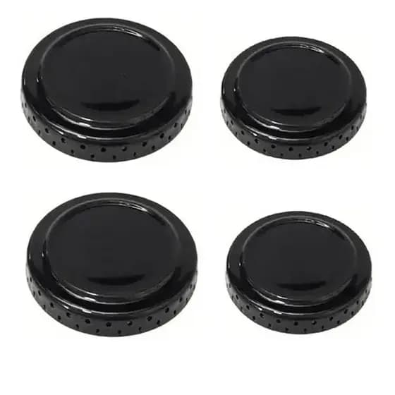 Kit 4 Tampas Espalhadores Para Fogão Atlas Mônaco Coliseum Glass (2 Grandes + 2 Pequenas)