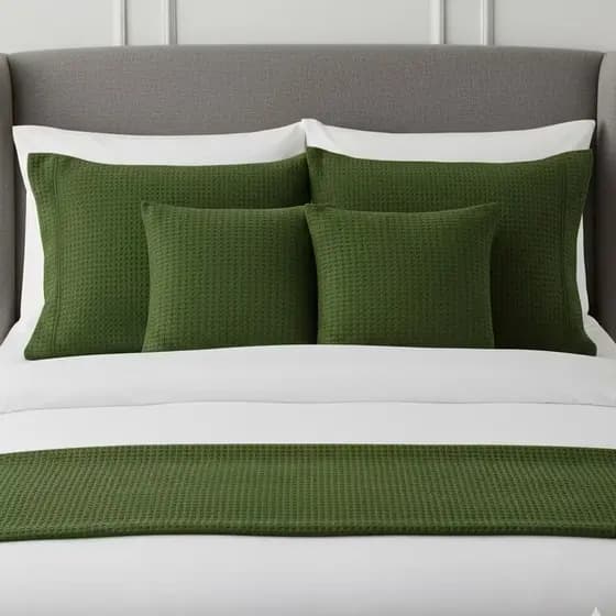 Kit Cama Posta King Luxo 5 Peças Piquet Premium Peseira Porta Travesseiro Decorativo