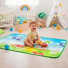 Tapete Infantil Térmico Impermeavel Divertido Estampado Quarto de Bebê Aprendizado 1,20 x 90cm