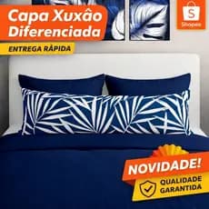 Fronha Xuxão 1,30m com Zíper Percal 180 Fios Travesseiro Corpo Macia Luxo