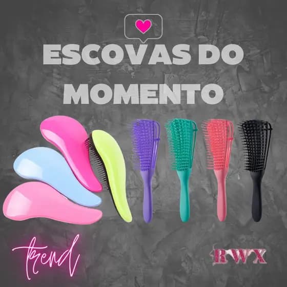 RWX VEST Escova de cabelo pente POLVO  ESCOVA MAGICA esc furta cor