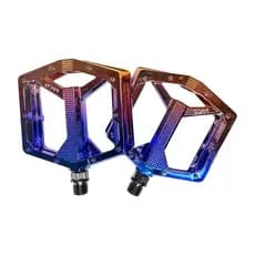 Pedal Plataforma Rosca Grossa 9/16 Camaleão Nylon Bike Mtb Paco Eixo Esfera Aço