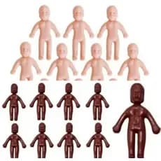 100 boneco xaxa misto para lembrancinha,  cha de bebe e maquete