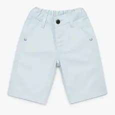 Bermuda Vermelho e Branco Infantil Casual Menino Cintura Elástica com Bolsos Natal e Ano novo