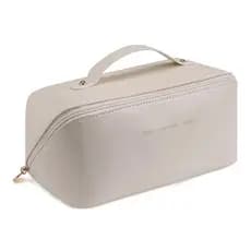 Necessaire Branca ~ Necessaire Organizadora Maquiagem e Cosmético Feminino ~ Necessaire Para Viagem ~ Necessaire Grande ~ Off White