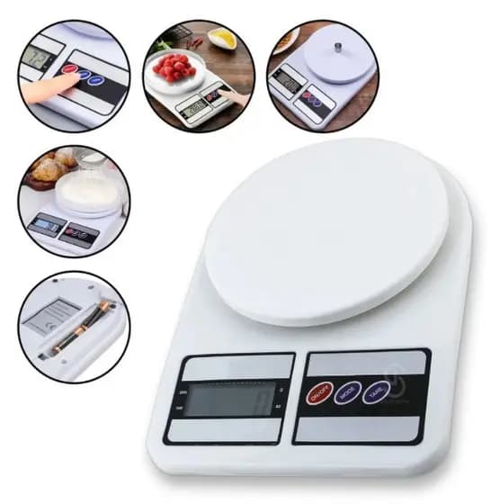 Gibela Shop Balança Digital de Cozinha Precisão Cozinha 10kg Nutrição E Dieta, Até 10 kg, Escala 1 grama