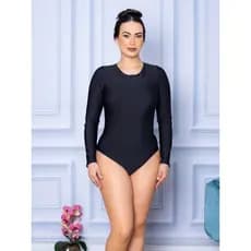 Body Manga Longa Costa Fechada Bore Luxo Colam