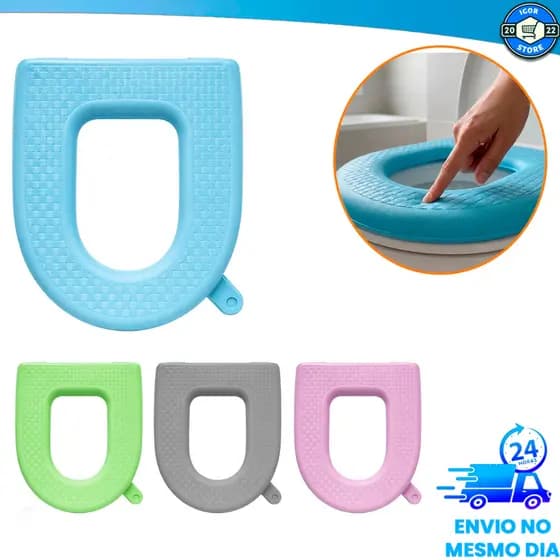 Assento Vaso Sanitário Acolchoado Universal 38x42 Conforto Macio Impermeável Diversas Cores