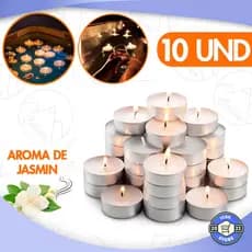 Kit 10 Velas Aromatizadas Flutuantes Rechaud Decorativas Com Suporte Envio Imediato