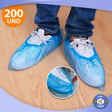 Kit 200 Peças Protetor Plástico Impermeável De Sapatos Sapatilhas Descartáveis Propé 30x15CM