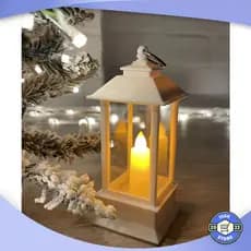 Vela Lamparina Led Eletrônica Decorativa Natal Branco Quente Envio Imediato