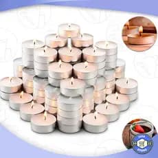 Kit 50 Velas De Parafina Decorativas Festas e Casamentos Rechaud Fondue Envio Imediato