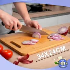 Tabua De Madeira MDF Lisa Cozinha 34x24CM Multiuso Churrasco Legumes