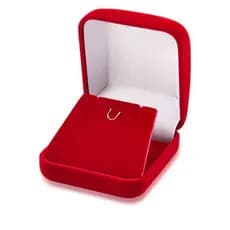 5 Caixinha Estojo De Veludo Para Brinco e corrente preto - vermelho - azul