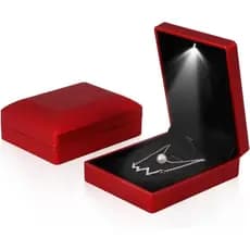 14 ou 29 un Kit Caixinhas Estojo Linha luxo com led para Colar, Brinco, Corrente e Pingente 9x7x3 LED