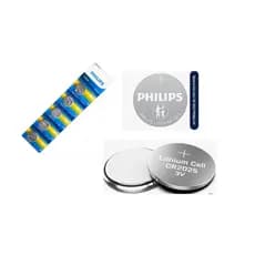 Pilha CR2025 3V Philips Bateria Moeda 05 unidades Relogio Controle Remoto