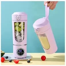 Liquidificador Portátil 12 Lâminas Recarregável USB de Alta Velocidade 700ml. AM FASHION