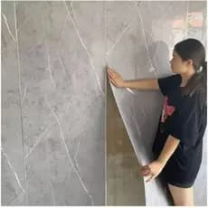 Rolo Placa Adesiva Mármore Parede 3d Porcelanato Lavável 300x60cm. - UTILAR AM FASHION