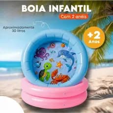 Piscina Infantil Banheira 40 Litros Menino Menina Inflável e Resistente Verão Praia Envio Imediato