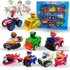 Kit Carrinhos Patrulha Canina Com 9 Carros De Fricção Brinquedo Infantil Premium - Envio Imediato