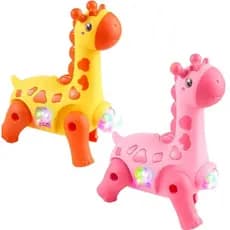 Brinquedo Girafa Elétrica Infantil Com Som Luz E Movimento Brinquedo Animal - Envio Imediato