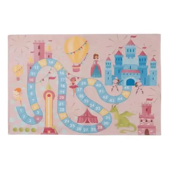 Tapete Emborrachado Estampado Antiderrapante kids Educativo Menina E Menino Quarto Sala