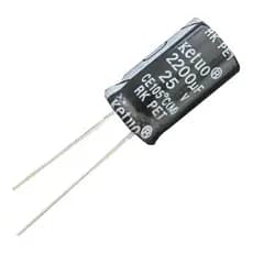 Capacitor Eletrolitico 2200x25v - 2200 Uf X 25v - 105 Graus