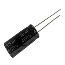KIT 5 PÇS CAPACITOR ELETROLITICO 15X450V - 15UF X 450V - 105º GRAUS
