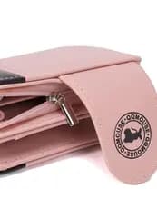 Bolsa de Mão/Carteira Feminina Zíper Porta Moedas e Porta Cartões D6001 LING