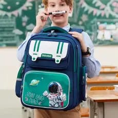 JAMI JAMI Mochila Escolar Infantil Menino Menina Astronauta Desenho F05