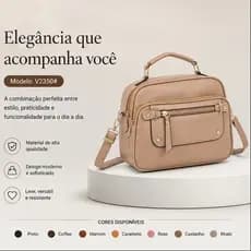 JAMI JAMI Bolsa Feminina com Alça Lateral Transversal Premium Moderna Compacta Elegante Faixa de Mão de Couro PU V2350