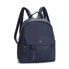 Mochila Feminina Média De Qualidade De Costas Em Couro Sintético B706 LING