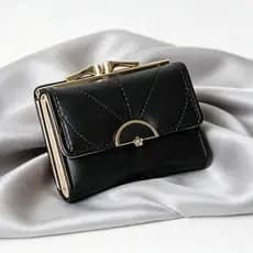 Feminina Compacta Carteira Pequena com Fecho Disponível em Exclusivo Porta-Cartão Moeda Multi-Cartão Elegante D487 LING
