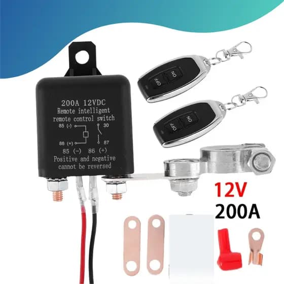 Interruptor de bateria de Carro com relé 12v Com Controle Remoto