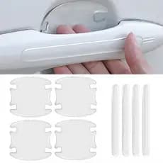 Kit Protetores 3D Alto Relevo Maçanetas Carro Universal - Anti Arranhões unha SKDSDJF093SDSFSDF23423