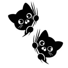 Adesivo Gatinhos Decoração Tuning
